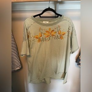 In Loom Embroidered Tee